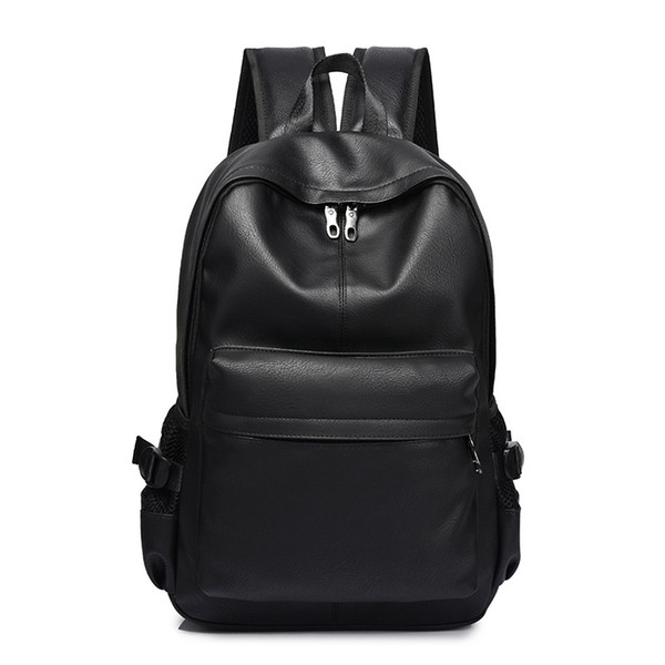 New Fashion Men Backpack Men's Backpacfor Teenager Luxury Designer PU Leather BackpacMale High Quality Travel Backpacks