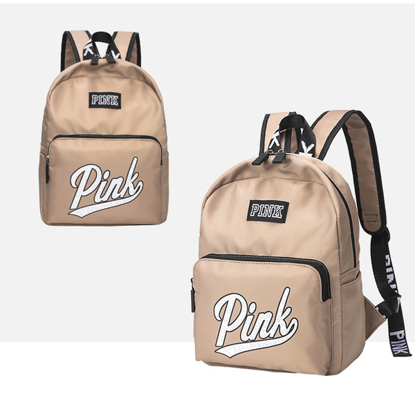 2019 hot sale new PINK backpack European and American women's nylon bags Sport&Outdoor Packs Backpack online free