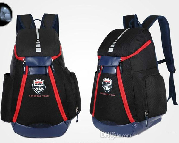 Basketball Backpacks New Olympic USA Team Packs Backpack Man's Bags Large Capacity Waterproof Training Travel Bags Shoes Bags Free Shipping