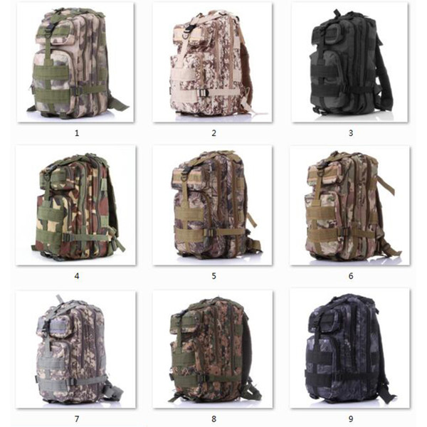 Sport Bag 30L for Camping Traveling Hiking 3P Tactical Backpack Military Oxford Sport Bag 30L for Camping Traveling Hiking Trekking Bags