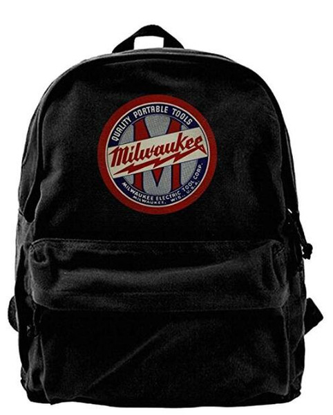 Power Tool Logo Milwaukee Classic Bag Bag For School For Men & Women Teens College Travel Daypack Black