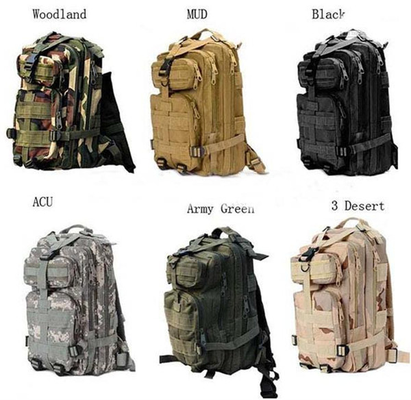 30L Outdoor Sport Military Tactical Backpack Molle Rucksacks Camping Trekking Bag backpacks 50pcs Free DHL Fedex