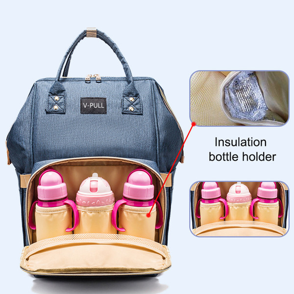 wholesale new fashionable multi function waterproof stylish maternity nappy back pack baby diaper mummy bag backpack women rucksack