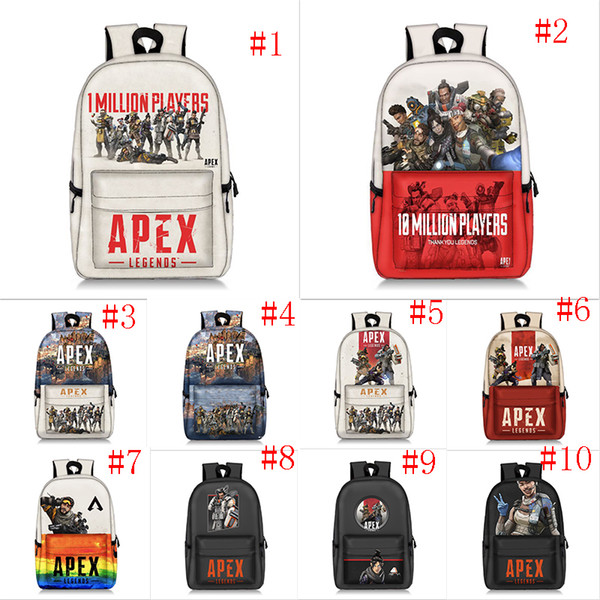 Apex legends backpack Respawn day pack New hero school bag Game packsack Leisure rucksack Sport schoolbag Outdoor daypack