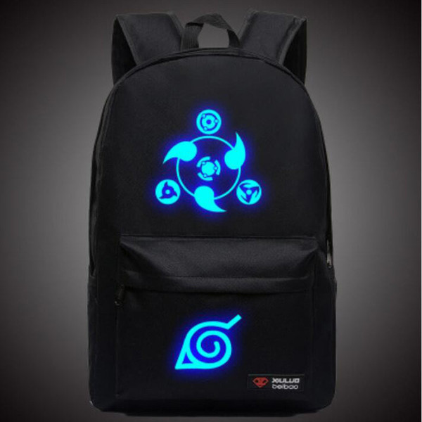 Naruto Luminous Rucksacks Hokage School Travel laptop Bag for Teenagers Japanese Anime Canvas Backpack Bolsas Mochila Escolar