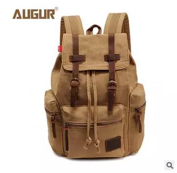 Brand designer canvas bag fashion casual bag computer backpack students leisure bag. Adjustable shoulder strap. High quality metal buckle.