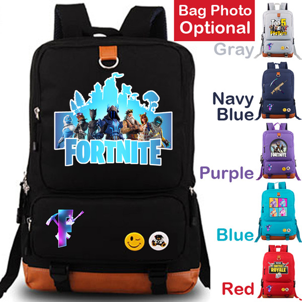 Fortnite travel Backpack Student school bags for teenage Boy Girl laptop Storagebags Electronic Sports packsack canvas schoolbags rucksack