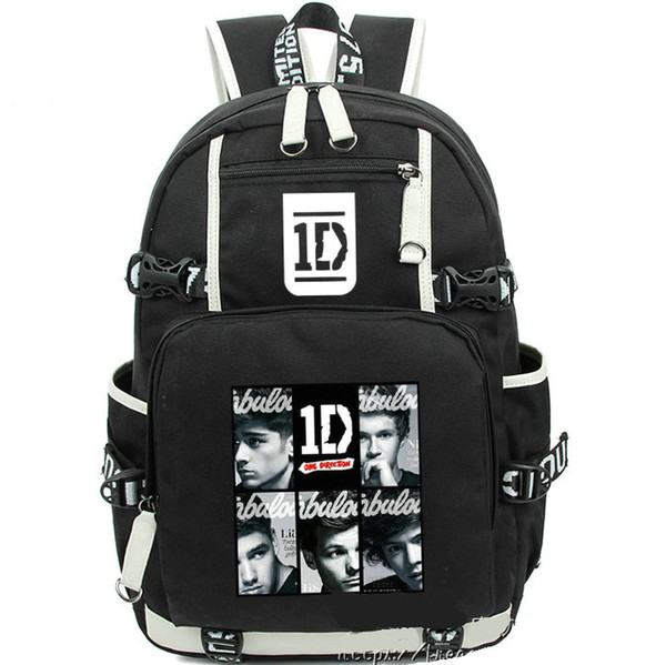 One direction day pack 1D Tomlinson daypack Harry Styles schoolbag Liam Payne packsack Laptop rucksack Sport school bag Out door backpack