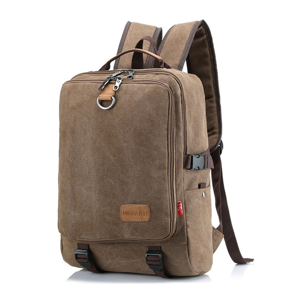 Cross-border foreign trade vintage rucksack bag Ms. outdoor travel large-capacity backpack male student computer bag