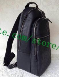 Fashion Canvas Coated Real Calf Leather MIICHAEL Black Plaid N58024 Embossed N41330 Top Grade Pack