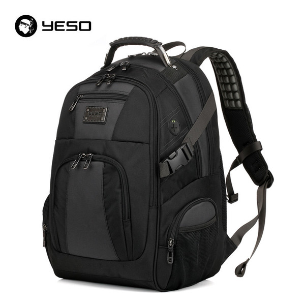 Yeso Large Capacity Laptop Backpack Men Multifunction Waterproof 15.6inch Backpack For Teenagers Business Casual Travel Backpack J190425