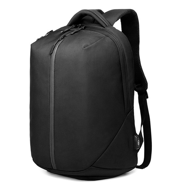 JHD-Ozuko Casual Men'S Backpack Student Waterproof Bag Anti-Theft Password Lock Backpack