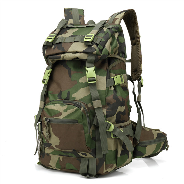 40L 600D polyester Outdoor Backpack Male Travel Backpack Camouflage Mountaineering Bag A5143