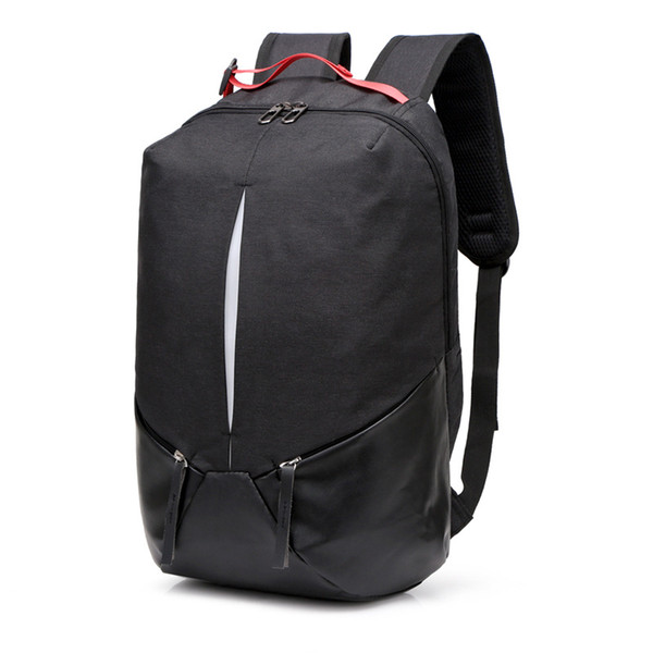 Men's Backpack Travel Leisure Business Computer Bag with Reflective Strip Korean Fashion Trend High School Student Bag