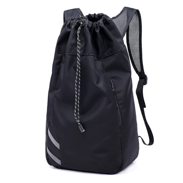 MoneRffi Men Large Basketball Backpack School Bags For Balls Soccer Drawstring Mash Pack Fitness Bucket Bag Outdoor Sports bag