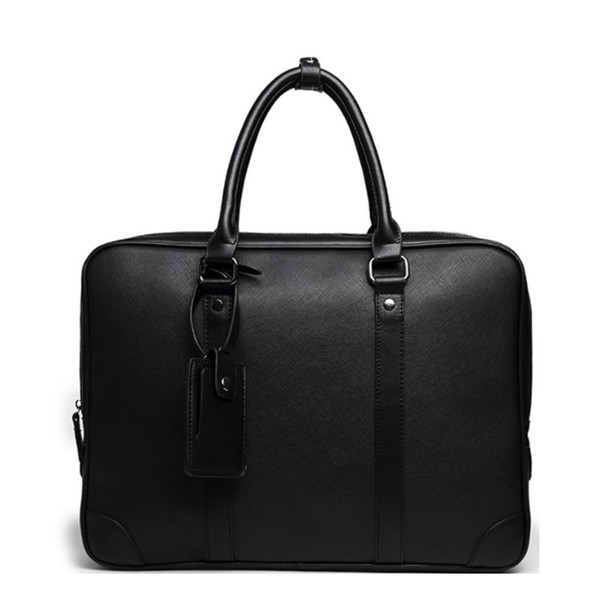 Alena Culian Men's Leather Briefcase Laptop Office Document Bags For Men Business Bag Handbag Male Messenger Bag Portafolios