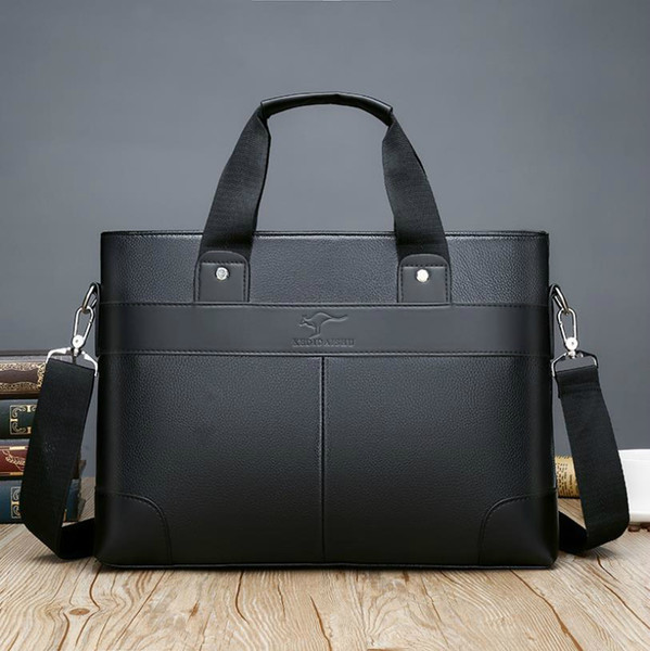 Designer Business Bags Casual PU Leather Mens Messenger Bag Vintage Men's Crossbody Bag Bolsas Black Brown Laptop Bag #d5i8
