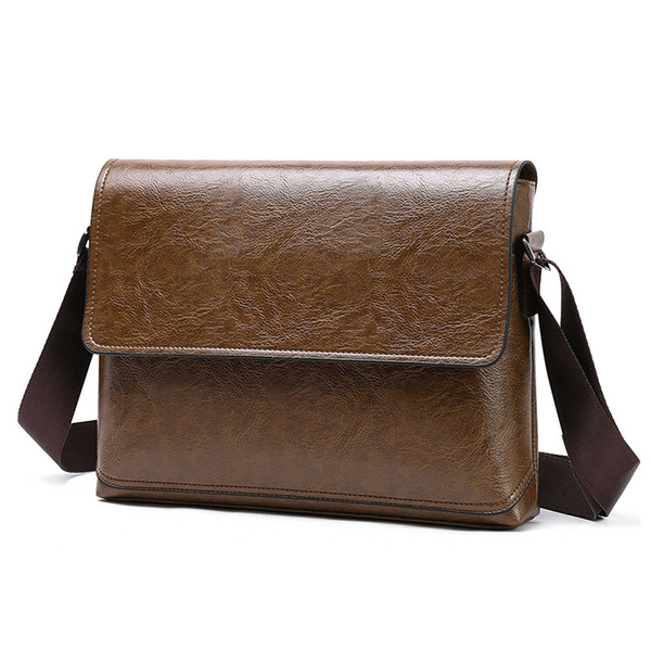 1PCS Summer New Fashionable Men's Bag Single Shoulder Messenger Handbag Pu Single Shoulder Bag