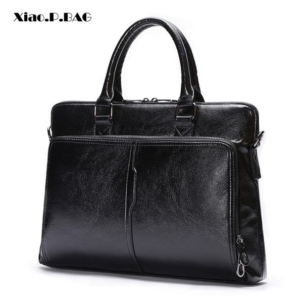 New Design Men Bag High Quality PU Leather Men's Briefcase Business black Shoulder Bags Laptop Messenger Bag Men Handbag