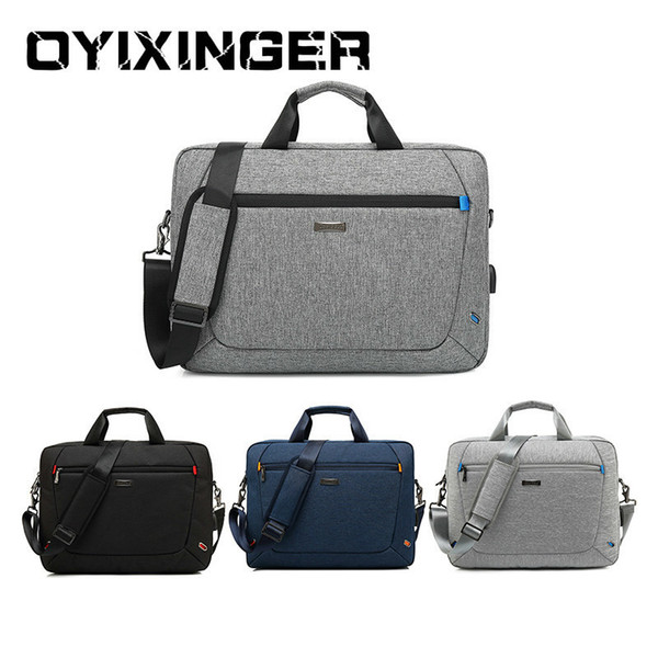 High Capacity Notebook Men Office Briefcase Waterproof Laptop Shoulder Bag Casual Handbag Crossbody Messenger Bags Anti-Theft