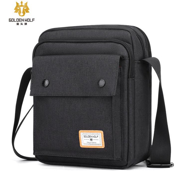 new Men's outdoor leisure multifunctional cross-body bag Oxford cloth outdoor men's shoulder bag, mobile phone bag, laminated zipper bag