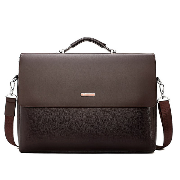 Famous Brand Business Men Briefcase Leather Laptop Handbag Casual Man Bag For Lawyer Shoulder Bag Male Office Tote Messenger