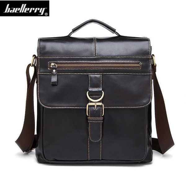 Brand Design Genuine Oil Wax Leather Men Bags For Fashion Handbags Shoulder Vintage Retro Men Messenger Bags Briefcase