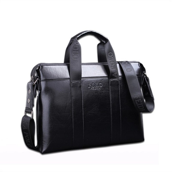 2018 Famous Brand Designer Briefcase Simple Mens Leather Briefcase Solid Large Business Man Bag Laptop Bag Messenger Bag for Men