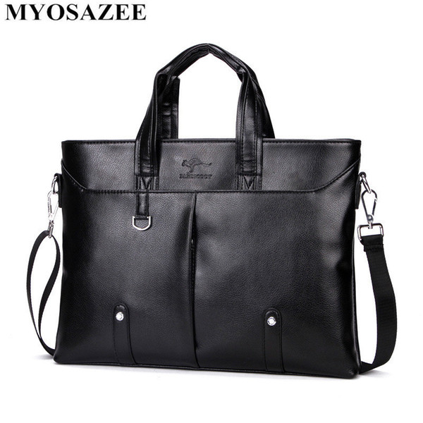 Men Casual Briefcase Bag Male Pu Leather Briefcase Men Shoulder Bags Business Computer Laptop Handbag Messenger Travel