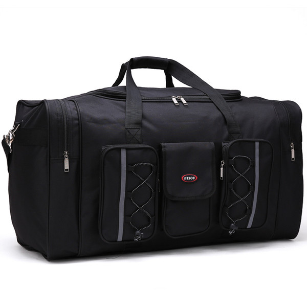 men travel bags Multifunctional Oxford black men travel duffle bag 65cm large capacity hand luggage bag big valise packing cubes