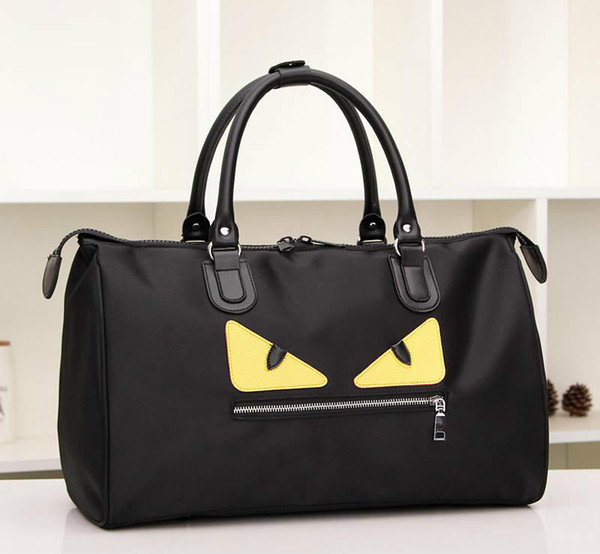 Monster design duffel oxford material women men large capacity Totes bags travel Gym bags sports outdoor packs luggage