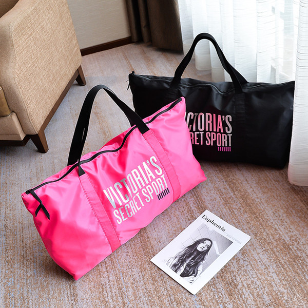 handbag Pink letter travel sports bags casual bag fashion large bag