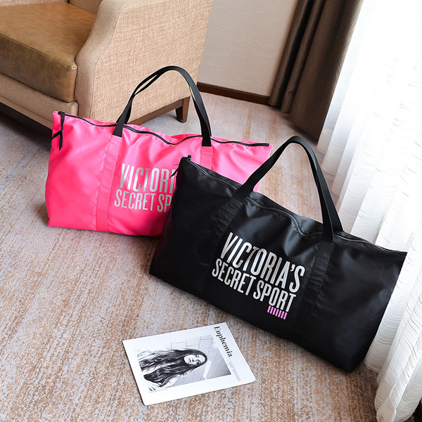 handbag Pink letter travel sports bags casual bag fashion large bag