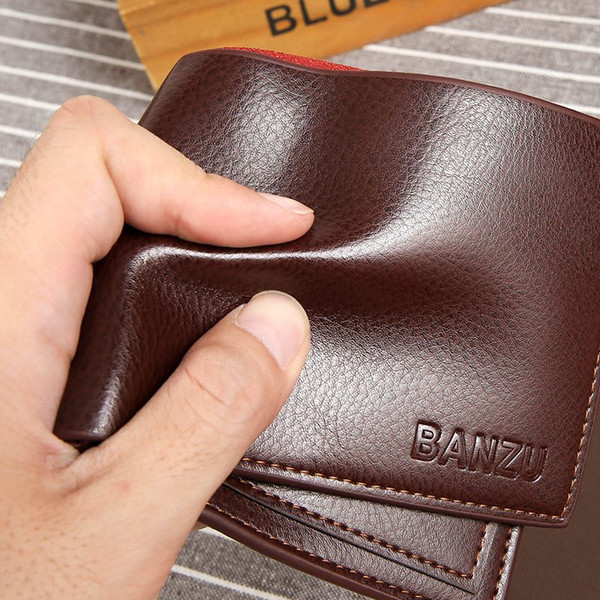 HOT sale Men Wallets Brand High Quality Designer wallets with coin pocket purses gift for men card holder