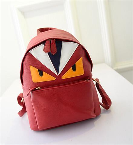 2015 New Korean Students Designer Backpack Creative Personality PU Fashion Owl Backpack Shoulder Bag Wholesale Free shipping