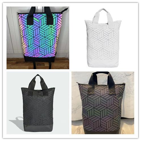 Unisex Originals 3d Roll Top Backpack black,white,Rainbow,red bags Textured,Geometric Panels On Mesh sport brand mens womens 2019 Wholesale