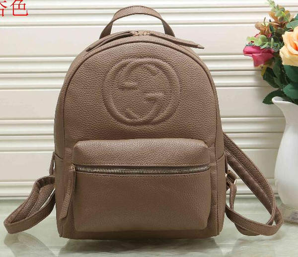 Free ship High quality Luxury brand Womens Backpacks Women men Bags female PU Leather Ladies Travel Bag