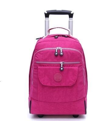 18 Inch Wheeled Backpacks for Laptop Waterproof Travel Trolley Backpack Large Capacity Men Trolley Bags Luggage Carry-on Bags CJ191128