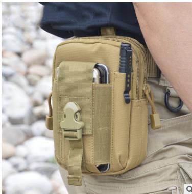 Wallet Pouch Purse Phone Case Outdoor Tactical Holster Military Molle Hip Waist Belt Bag with Zipper for iPhone/Samsung