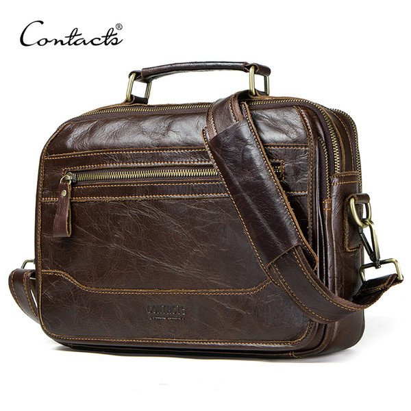 new oil cow leather men's messenger bag male satchel bag men crossbody bags masculina bolso big casual shoulder bags