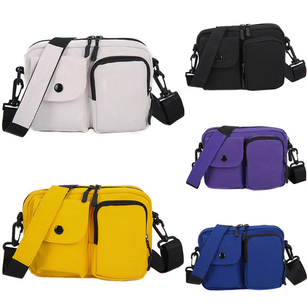 2019 Brand Fashion Designer Shoulder Bag Men Women Crossbody Dags Multifunction Yellow White Black Purple Sport Outdoor Backpack