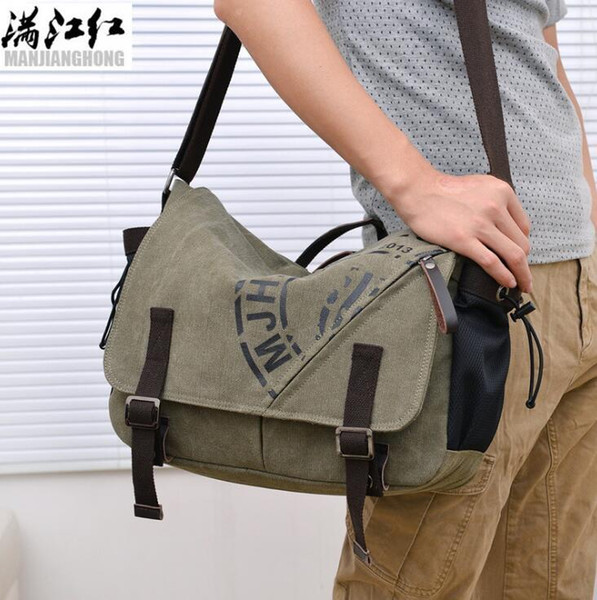 sales brand men handbag high quality wear-resistant canva shoulder bag outdoor leisure belts decorated men Messenger bag fashion printed