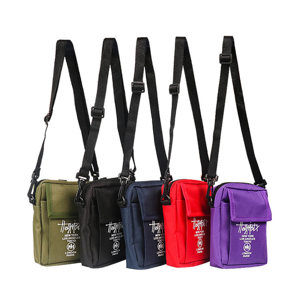 Waterproof Crossbody Bags Small Shoulder Bags Unisex Sports Fanny Pack Men Hip-Hop Belt Bag Fashion Messenger Bags phone key storage bag