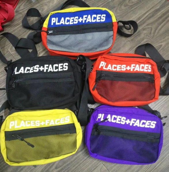 PLACES+FACES Life Skateboard Packs 18ss Bag Attractive Cute Casual Men Women Shoulder Bags P+F Mini Mobile Phone Packs Messenger Bags