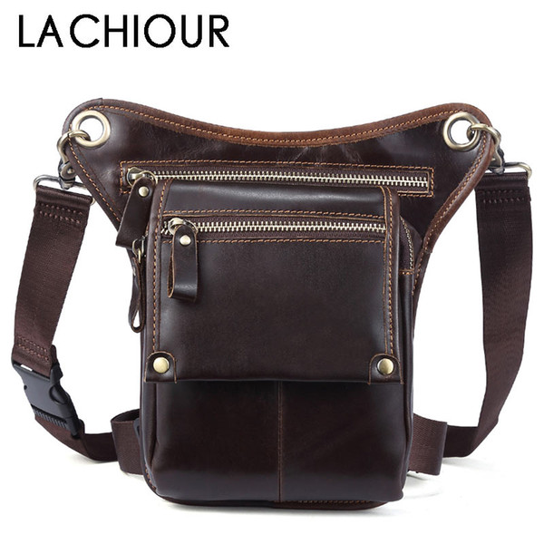 Designer Genuine Leather Men Waists Bag Fashion Travel Fanny Bag for Phone Pouch Male Leather Messenger Bags Brand Fanny Pack