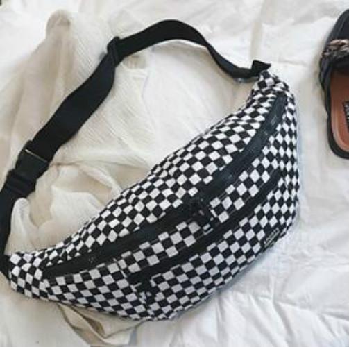 Designer Casual Waist Bags Wan Women Large Capacity Crossbody Check Shoulder Bags Student Joker Bag Unisex Waist Bag