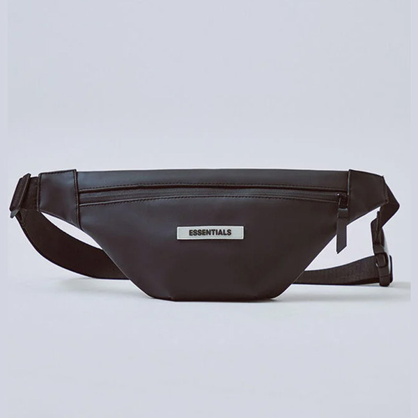 Mens Womens Luxury Designer Waist Bags FEAR OF GOD FOG Essential Fashion Designer Luxury Black Crossbody Bag