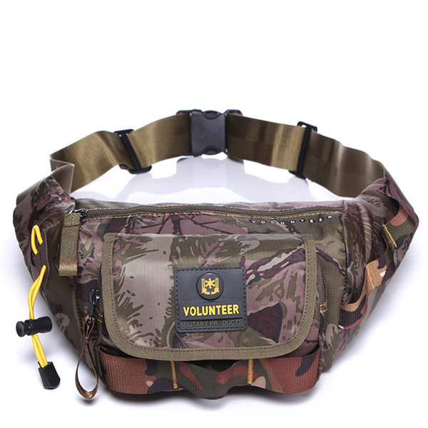 High Quality Assault Fanny Pack Bag Travel Hip Treckking Male Messenger Shoulder Waterproof Oxford Men's Waist Belt Bag