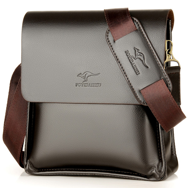 Luxury Kangaroo Brand Leather Messenger Bag Man Handbag Chest Crossbody Bag For Men Business Small Shoulder Summer Male