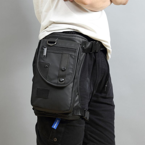 Men Fanny Waist Pack Waterproof Leg Bag Drop Messenger Shoulder Bags Travel Motorcycle Tactical Chest Pouch Bum Hip Belt Purse